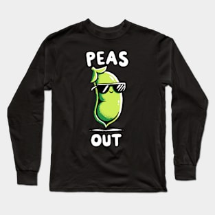 Peas out Peace out Long Sleeve T-Shirt